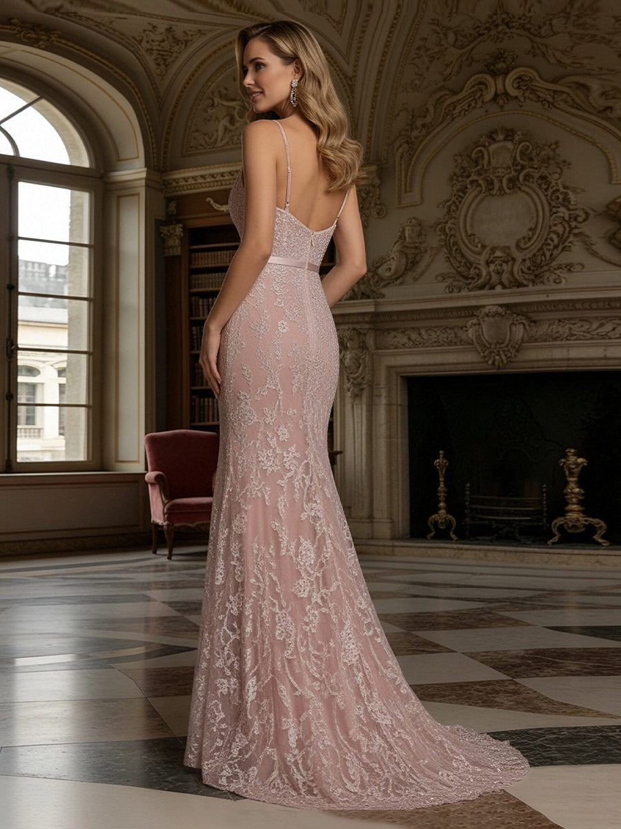 One Shoulder Jacquard Satin Mother of the Bride Dresses with Bow (SHI22500515)