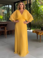A-Line Off Shoulder Floor-Length Mother of the Bride Dresses with Sequins (SHI22500114)