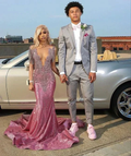 Elegant Mermaid V Neck Prom Dress Charming Evening Gown Y6542 by simplepromdress