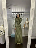 Sheath Evening Dress Elegant Wedding Guest Fall Floor Length Long Sleeve Dress Y5897 by simplepromdress