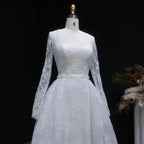 Luxury Lace Sweetheart Long Sleeve Wedding Dress SW523