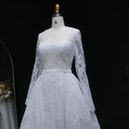 Luxury Lace Sweetheart Long Sleeve Wedding Dress SW523