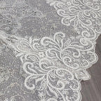 Luxury Embroidery Puff Sleeve Ball Gown Wedding Dress SW608