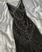 Black Chiffon Beaded Evening Dress Classy Backless Mermaid Prom Dress Y8297 by simplepromdress