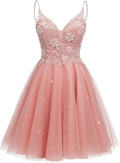 Sparkly Tulle Homecoming Dresses for Teens Mini Cocktail Dress Y2411 by simplepromdress