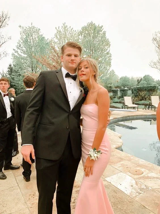 Elegant Pink Mermaid Prom Dress Pink Evening Dress Y5911 by simplepromdress