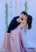 Simple Satin Prom Dress A Line Formal Evening Dresses Y4087 by simplepromdress