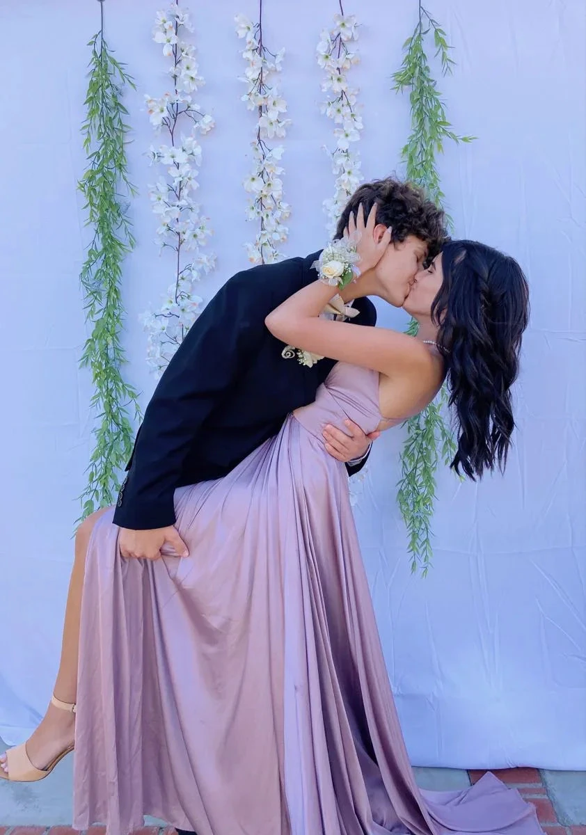 Simple Satin Prom Dress A Line Formal Evening Dresses Y4087 by simplepromdress