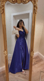 Elegant Blue Evening Dress,Blue Gala Dress Y5667 by simplepromdress