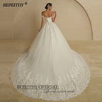 BEPEITHY Customized Princess Sweetheart Wedding Dress For Women Ivory Glitter Sleeveless 2026 Vintage Bride Bridal Ball Gown