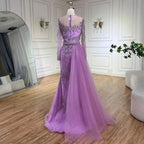 Zapdress Caramel Mermaid Evening Dresses With Beaded Skirt And Lace-up Detail For Wedding Party 2025 DLA72376 Customized (ZD17370)