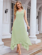 Sunnderly Chiffon Plus Size Mother of Bride Dresses with Jacket Formal Dresses for Wedding SY28073 by numbersea