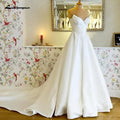 ZapDress Classic A Line Soft Satin Wedding Dresses 2026 Vestidos De Novia Beach Bridal Gowns Customized
