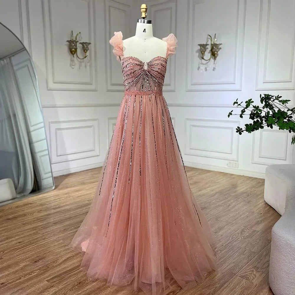 Zapdress Purple Sleeveless A-Line Beaded Evening Prom Dresses 2025 Elegant Party Gowns for Women DLA72324 Customized rts (ZD17319)