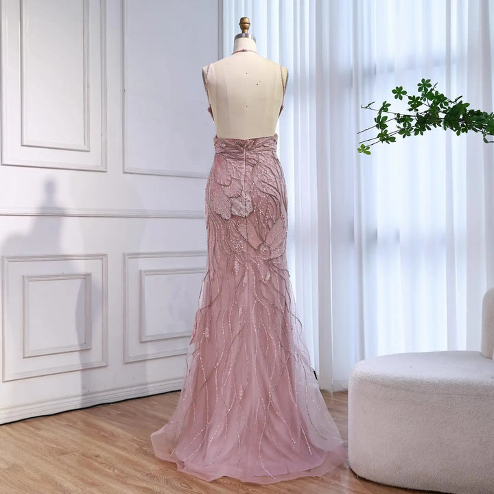 Serene Hill Light Blue Mermaid Evening Prom Dresses 2026 Formal Party Gowns for Women Vestidos De Fiesta DLA72492 Customized
