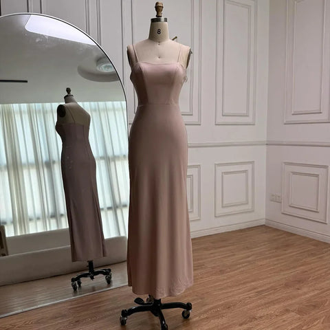 Luxury Champagne Kaftan Evening Gown Wedding Formal Dress LA72945
