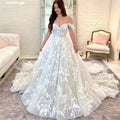 Customized Exquisite Ball Gown Wedding Dress 2025 Sweetheart Appliques Off The Shoulder Backless For Brides Vestido De Novia
