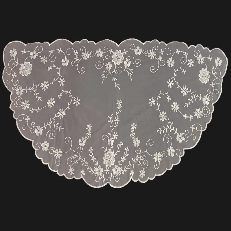 Embroidery Lace Mantilla Women Head Covering Church Catholic Veil
