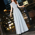 Elegant Sleeveless Slim Waist Evening Party Dresses 2025 New Fashion O-neck Prom Vestidos Sexy Wedding Party Dress by Sunnderly