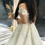Sexy V Neck Lace Wedding Dress Off the Shoulder Lace Applique Vestidos De Noiva 2024 Bridal Gowns For Women robe de mariée