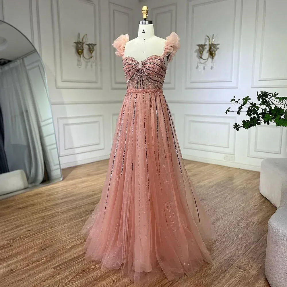 Zapdress Purple Sleeveless A-Line Beaded Evening Prom Dresses 2025 Elegant Party Gowns for Women DLA72324 Customized rts (ZD17319)