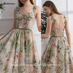 ZapDress Bling V-Neck Glitter Floral Embroidery Lace Wedding Dress Transparent Greey Sequins Lace Customized