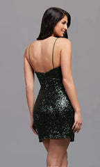 Short Sequin Homecoming Dress SYH16 by vivymakudress