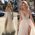 Simple A-line Wedding Dresses 2023 Chiffon Appliques Bride Party Gowns Lace Custom Bridal Robe De Mariee vestido de noiva by payinti