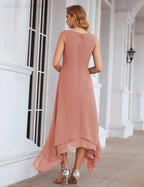 Sunnderly Chiffon Plus Size Mother of Bride Dresses with Jacket Formal Dresses for Wedding SY28073 by numbersea