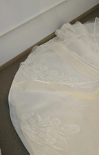 Romantic Sweetheart Strapless Ball Gown Wedding Dress with Crystal Floral Embroidery & Tulle Ruffles Ye-2023 by ZAPDRESS