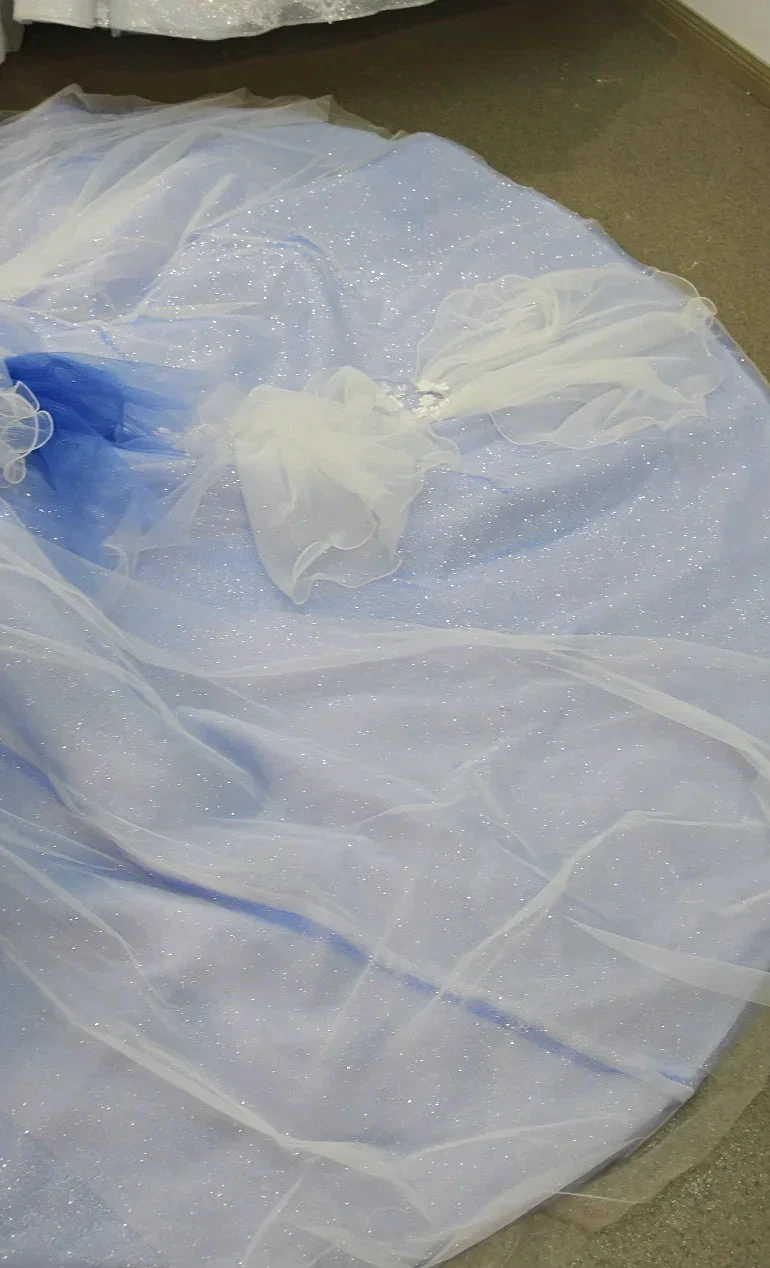 Azure Frost Lotus Ballgown Ye-2041 by ZAPDRESS
