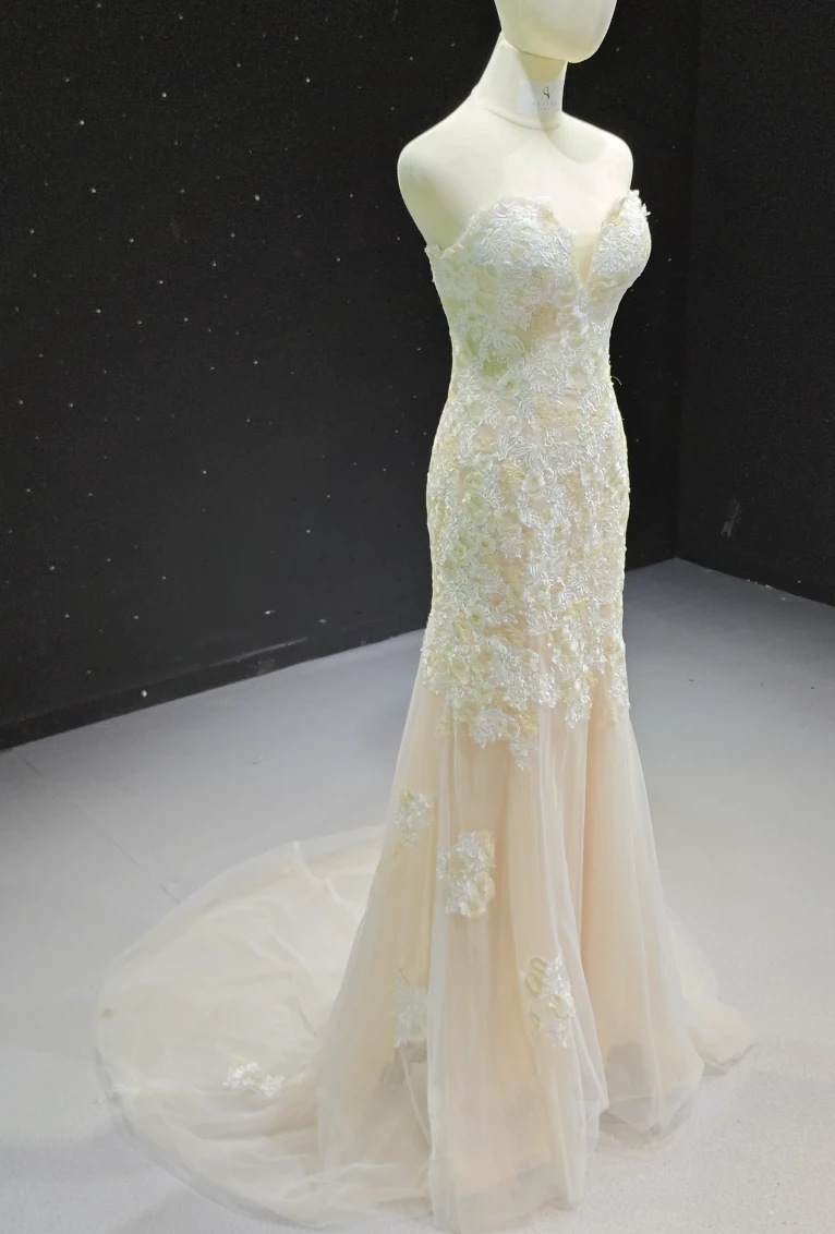 Golden Lace Mermaid Waltz by ZAPDRESS