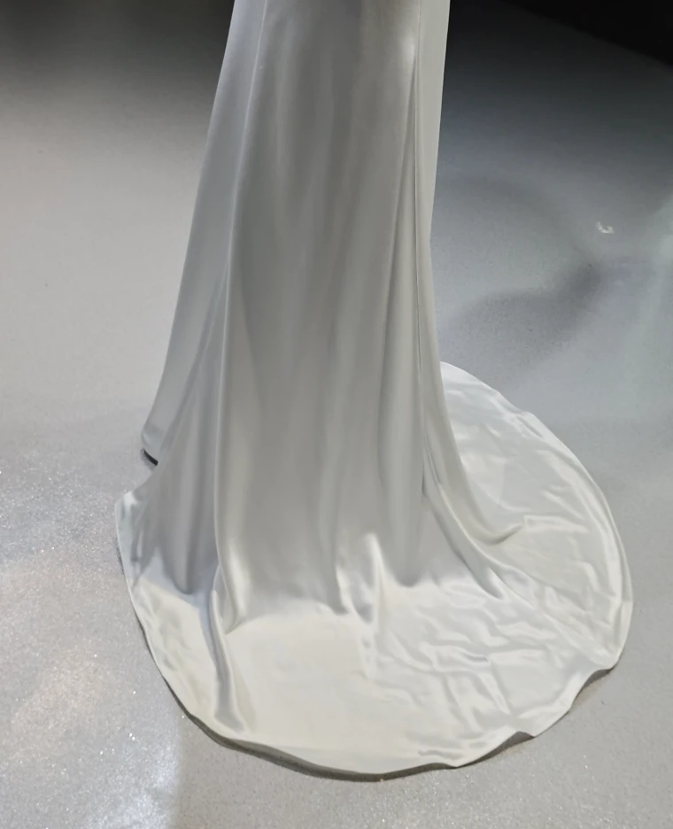 Satin Fold Elegance by ZAPDRESS