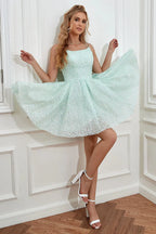 Sparkly Spaghetti Straps Prom Dresses SYH102 by vivymakudress