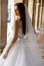 Square Neck Sexy Off Shoulder Sleeveless Fluffy Princess Style Mopping Wedding Dresses Sweetheart A-Line White Bridal Gowns 2023 by payinti