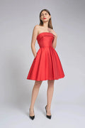 Strapless Satin Homecoming Dresses for Teens SYH101 by vivymakudress