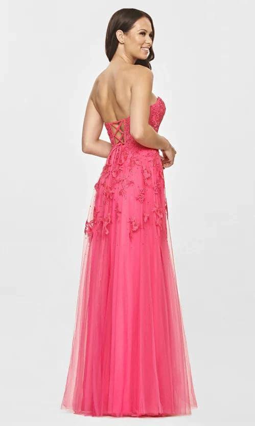 Strapless Hot Pink Prom Sweetheart Dresses VMP78 by vivymakudress