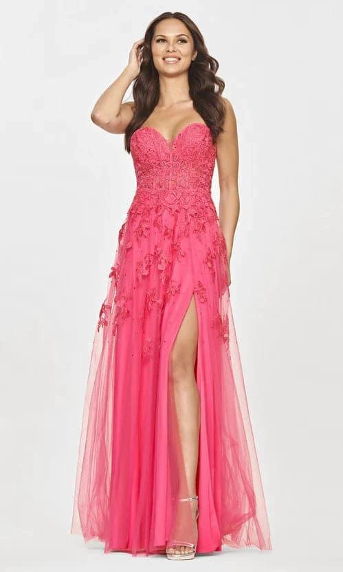 Strapless Hot Pink Prom Sweetheart Dresses VMP78 by vivymakudress