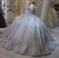 Shiny Silver Quinceanera Dress Ball Gown Sweet 16 Dress Y6293 by simplepromdress