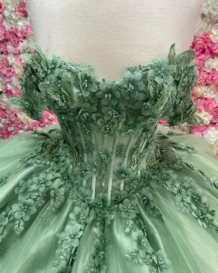 Quinceanera Dresses Ball Gown Birthday Party Dress Lace Up Graduation Gown Sweetheart de 15 anos Y3034 by simplepromdress