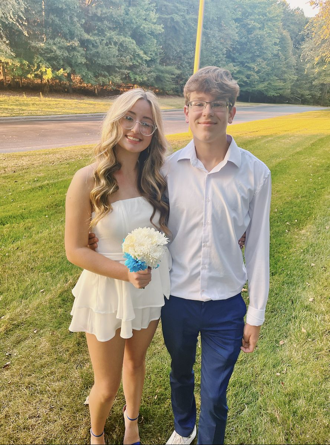 Cute Strapless A-line White Homecoming Dress White Party Dress Y2315 Main Image