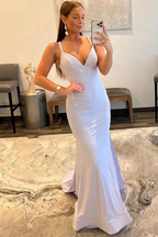 Mermaid Yellow Long Prom Dresses Backless Yellow Prom Dresses Formal Evening Dresses Y1562 by simplepromdress