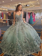 Glamorous Butterflies Appliques Ball Gown,Sweet 16 Dress,Princess Dress Y2361 by simplepromdress
