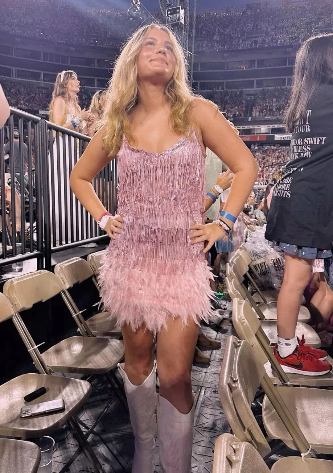 Women Sexy Feather Sparkly Tassel Dress Pink Sequin Fringe Dance Flapper Dress Summer Formal Dress,Pink Homecoming Dress Y2470 by simplepromdress