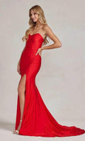 Red Prom Dress Sweetheart Strapless Formal Dress SYP49 by vivymakudress