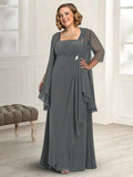 A-Line/Princess Spaghetti Straps Mother of the Bride Dresses with Jacket by Dreamylily