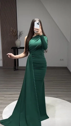 Sexy Green Mermaid Maxi Long Prom Dresses,Evening Dresses Y5522 by simplepromdress