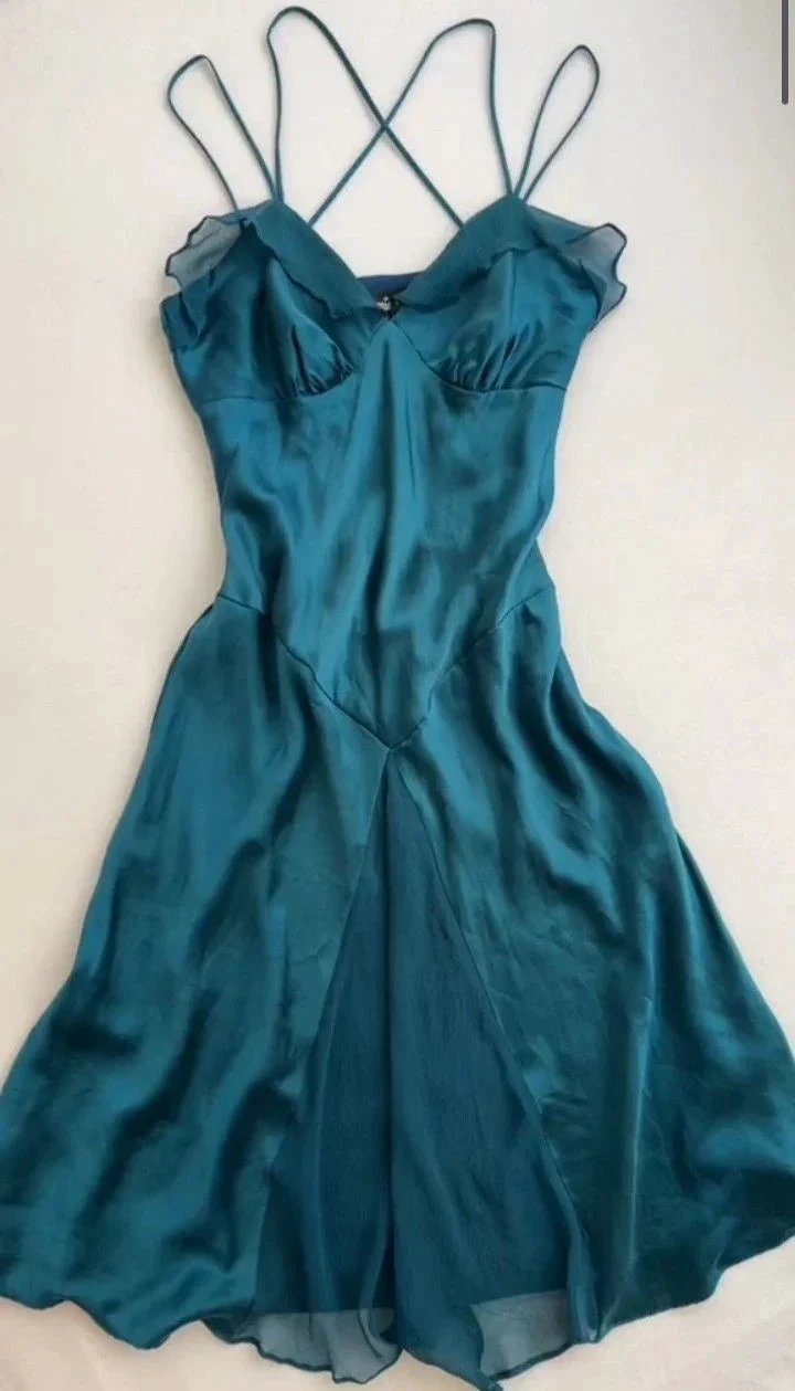 A-line Turquoise Sleeveless Homecoming Dress Fall Dress Y3078 by simplepromdress