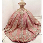 New Quinceanera Dress For Sweet Girl Beaded Appliques Floor Length Princess Ball Gown Y6521 by simplepromdress