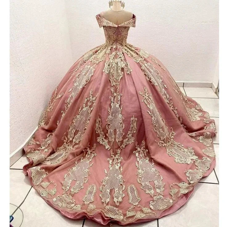 New Quinceanera Dress For Sweet Girl Beaded Appliques Floor Length Princess Ball Gown Y6521 by simplepromdress